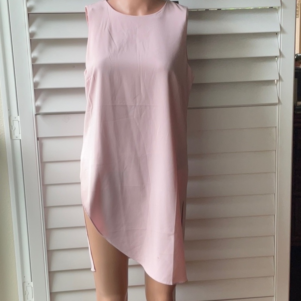Pink Asymmetrical Sheath tunic for Cocktail